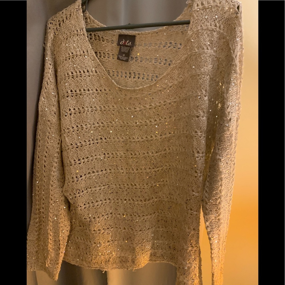 DOTS 1X MESH SWEATER SPARKLY NO FLAWS